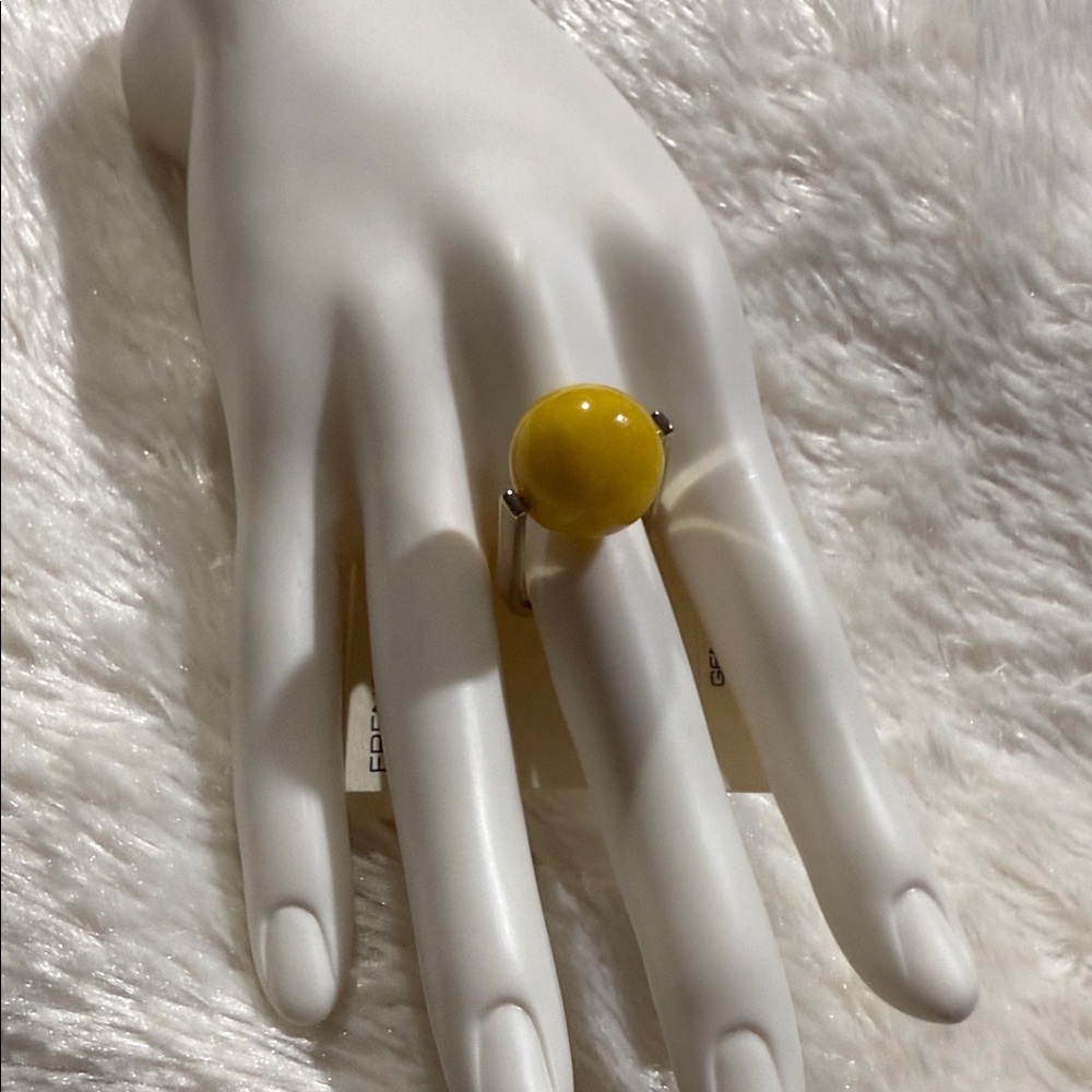 French Connection Bold Yellow Ring